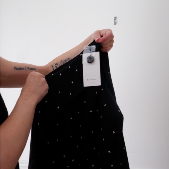 Inwear Black Patterned Women's Blazer - Classic Tailored Jacket - Picture 5 of 8